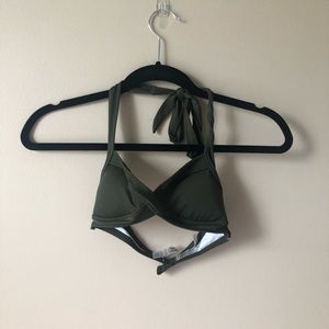 PINK bathing suit top. Army green cute top!